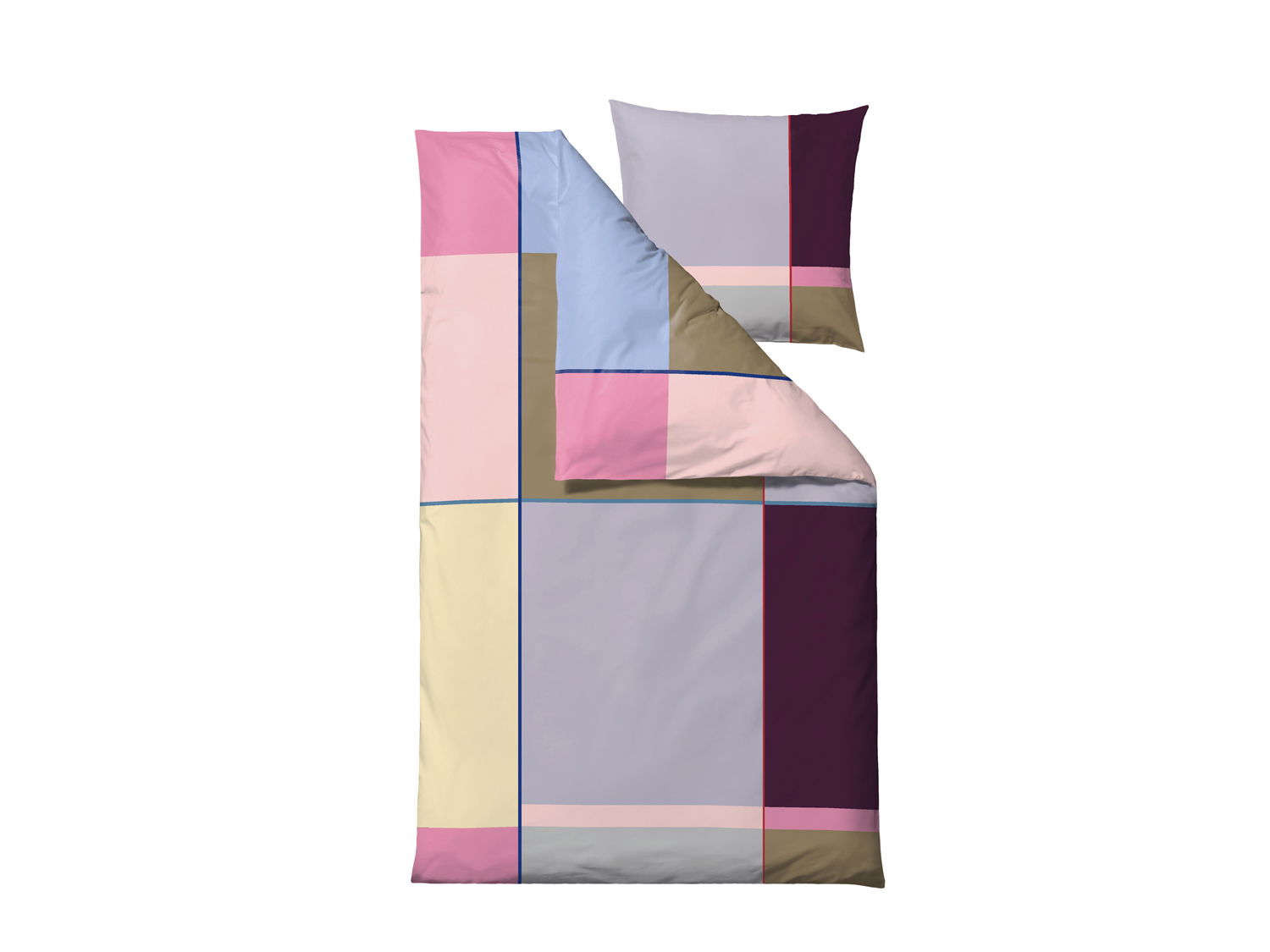 Södahl - Sengetøj 140x220 Colour Block Lavender