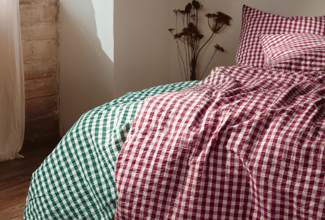 Bæk & Bølge Sengetøj 140x220 cm blomme/rosa