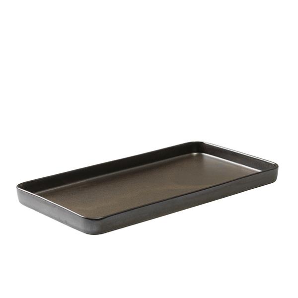 Aida - RAW Metallic Brown - rektangulært fad 1 stk 34 x 18 x 2,5 cm billede