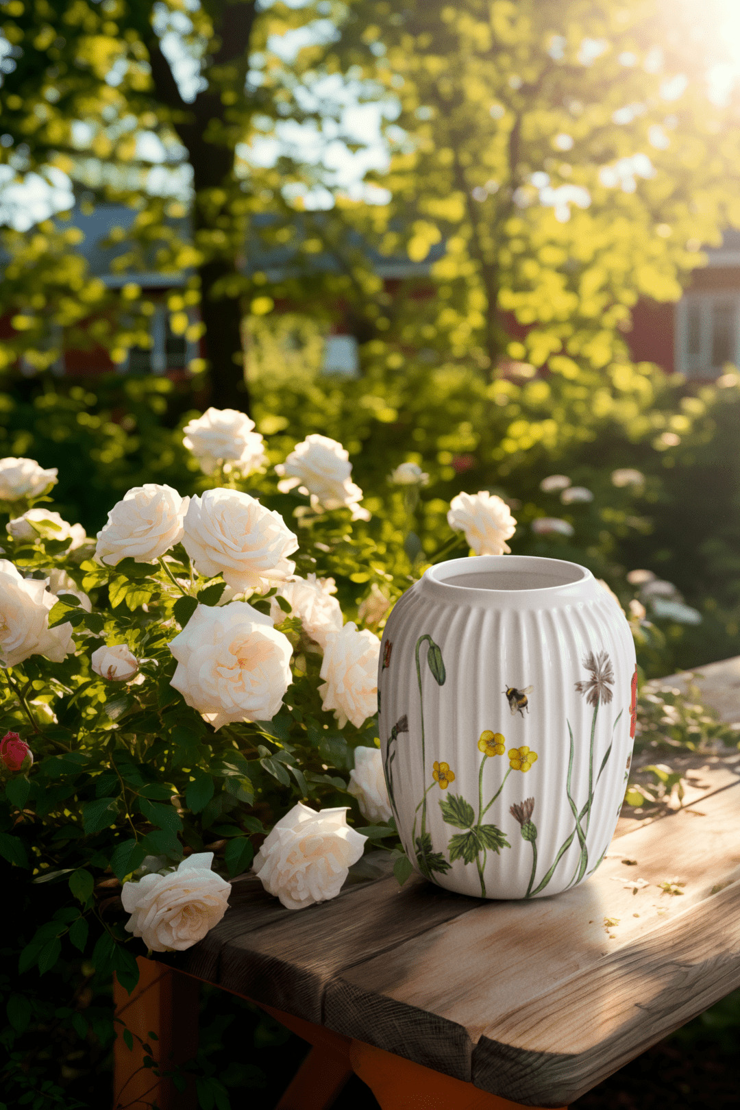 Hammershøi Summer Vase H21 cm wild flowers