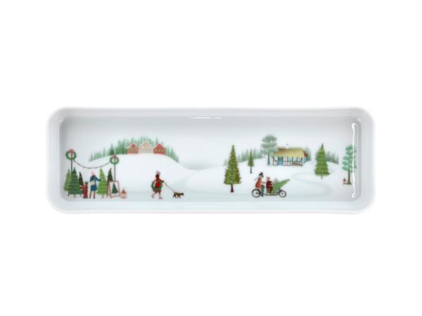 Pillivuyt Dish rectangular Winter 36 x 12 cm White Ovenproof porcelain