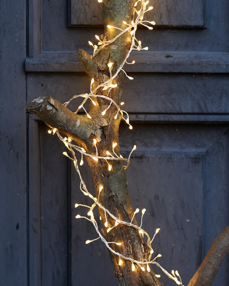 Knirke Cluster 160 lys, Klar/Sølv Knirke Cluster 160 lys, Klar/Sølv