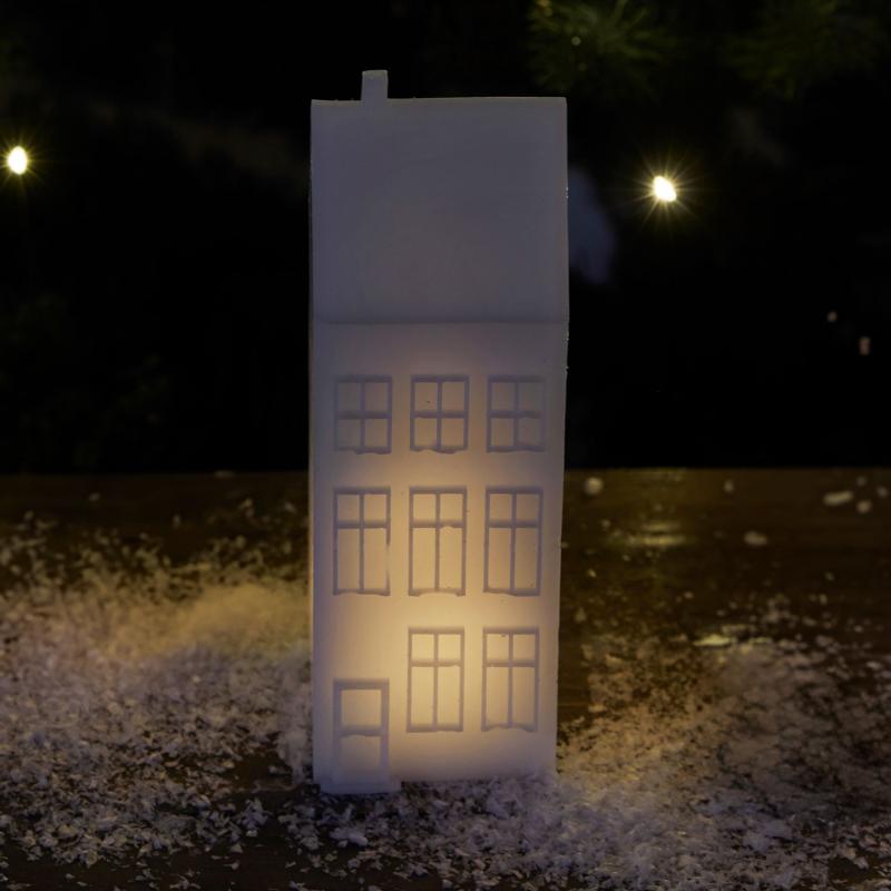 Sirius Copenhagen Nyhavn byhus, hvid, L6xB6x17,5cm Sirius Copenhagen Nyhavn byhus, hvid, L6xB6x17,5cm