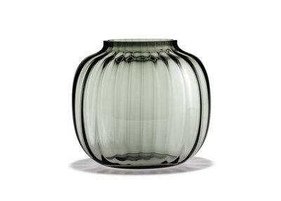 Primula Oval Vase, smoke, 17,5 cm