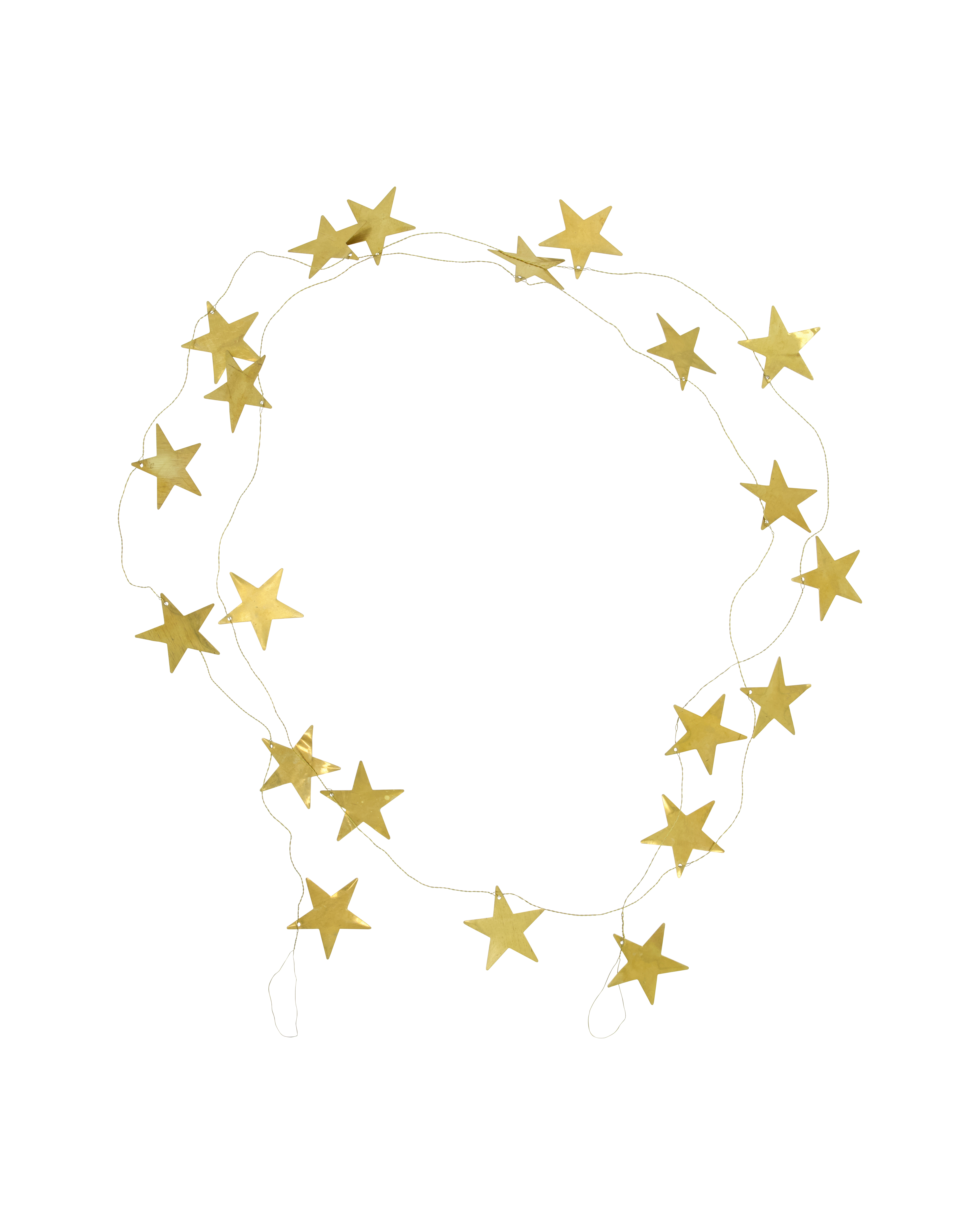 House Doctor - Guirlande, Stars, Antik messingfinish billede