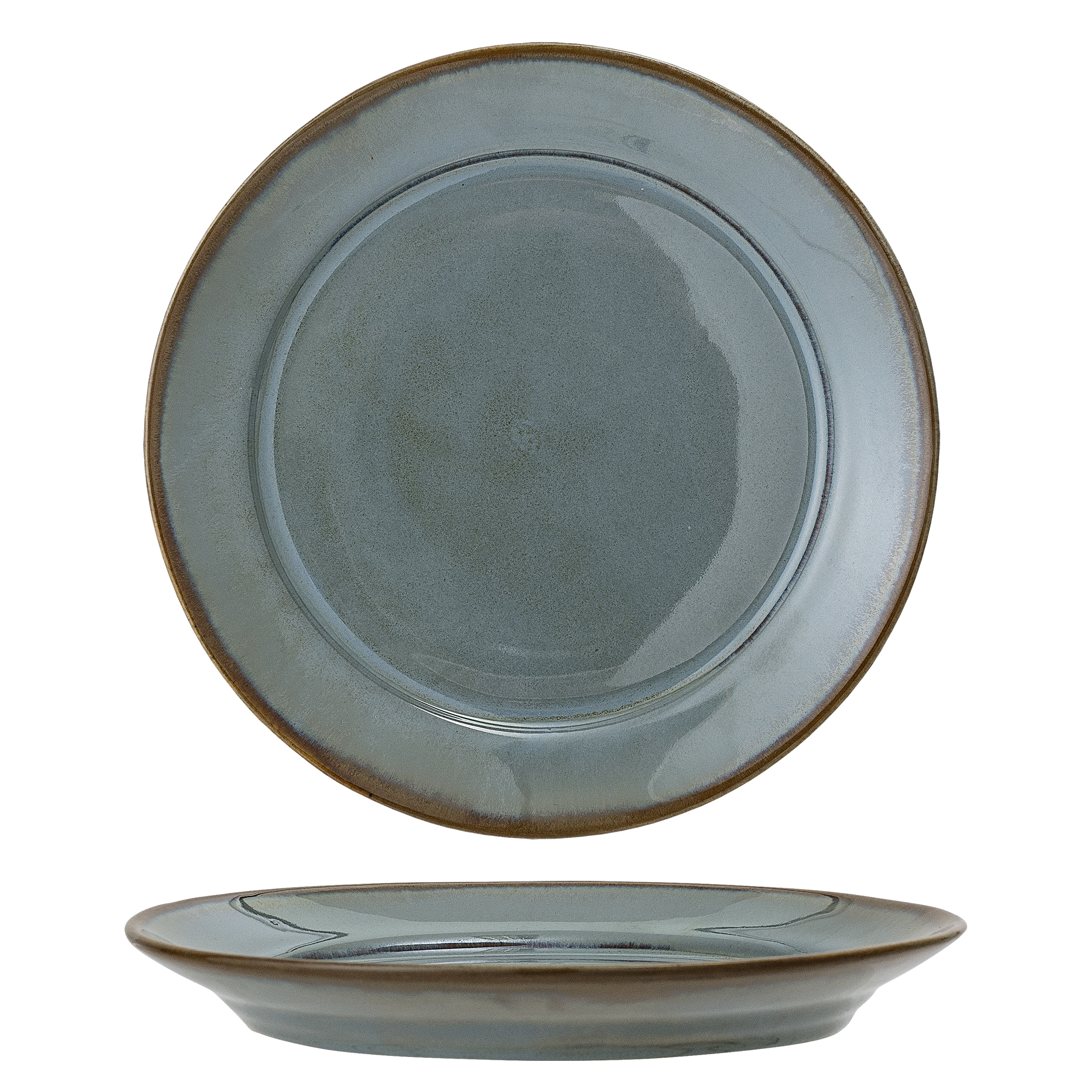 Bloomingville - Pixie Tallerken, Grøn, Stentøj, D28 cm