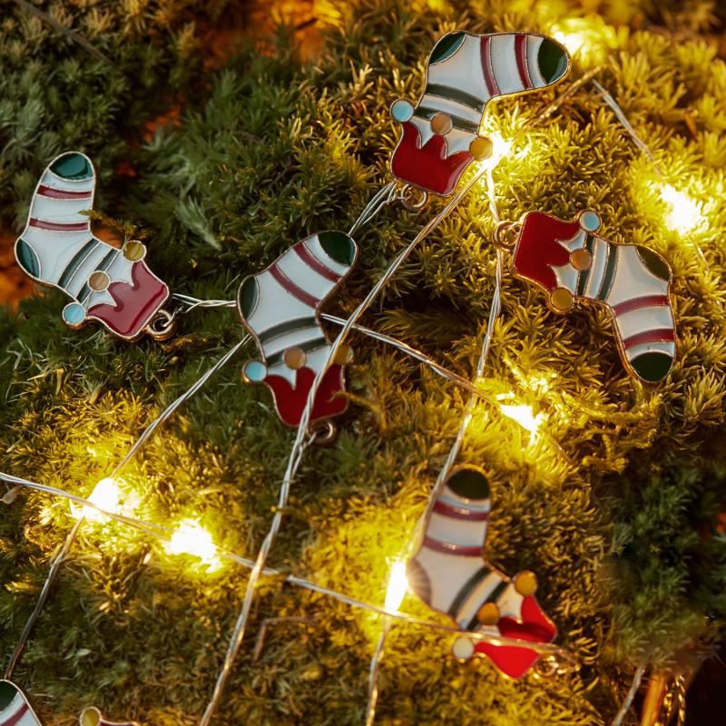 Sirius -  Nille, Julesok, Hvid/Rød/Sort, L90+30 cm