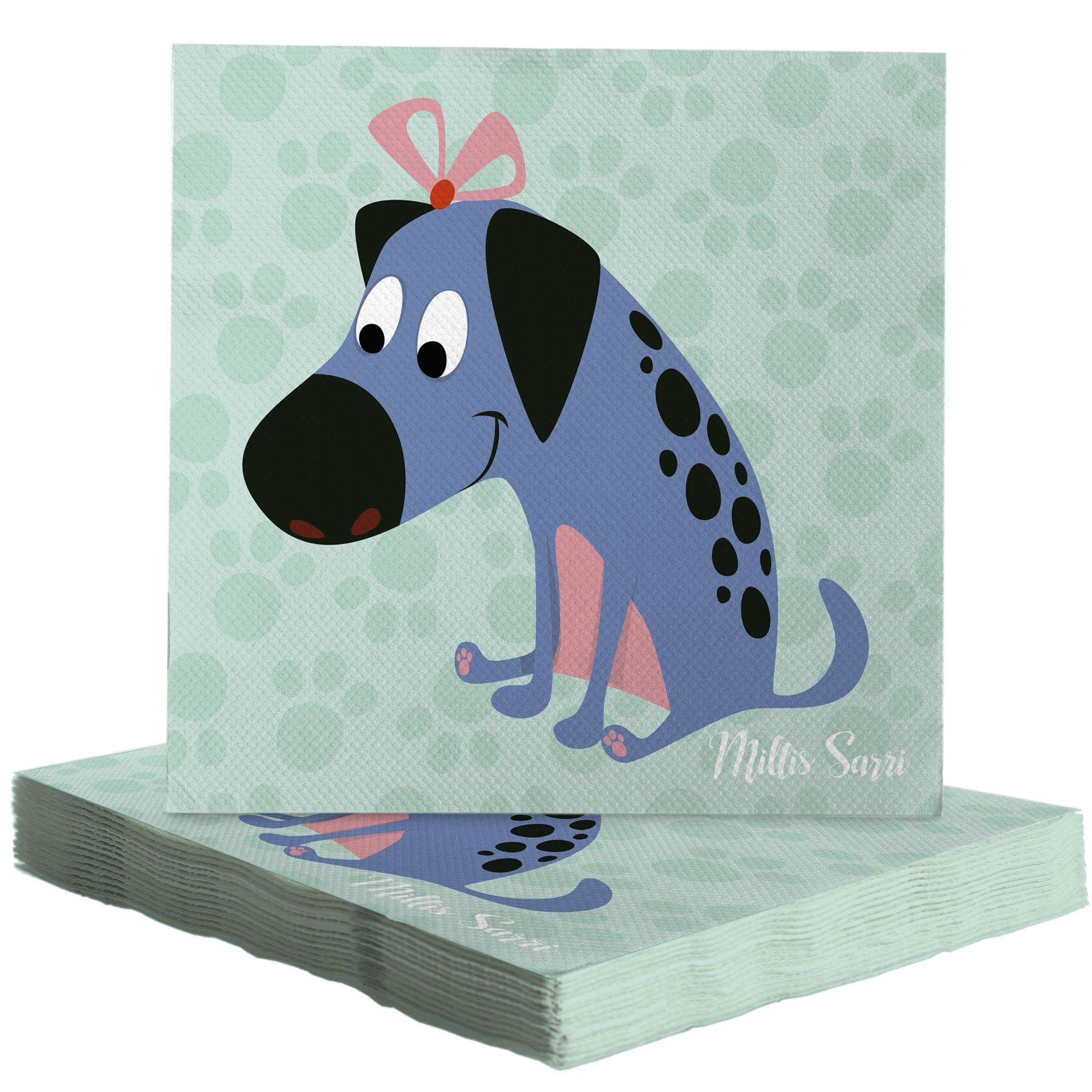 Grace & Friends papirservietter, mint 20 stk* Grace & Friends papirservietter, mint 20 stk*