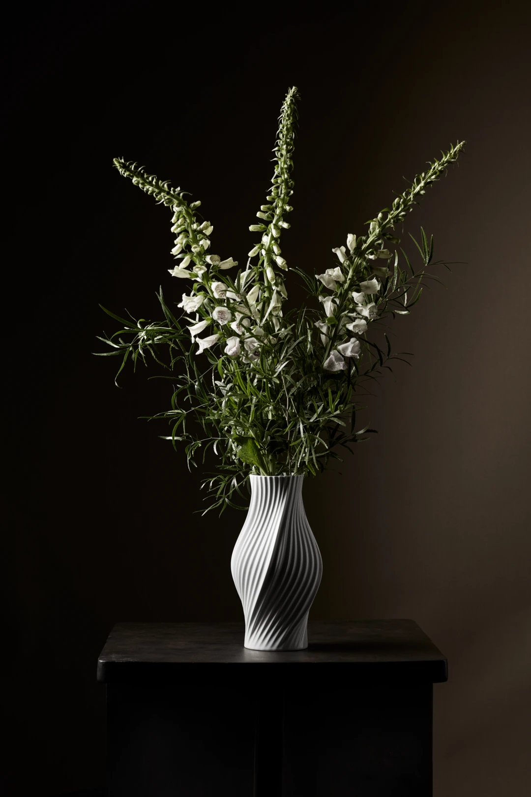 Twist Vase H31 cm hvid