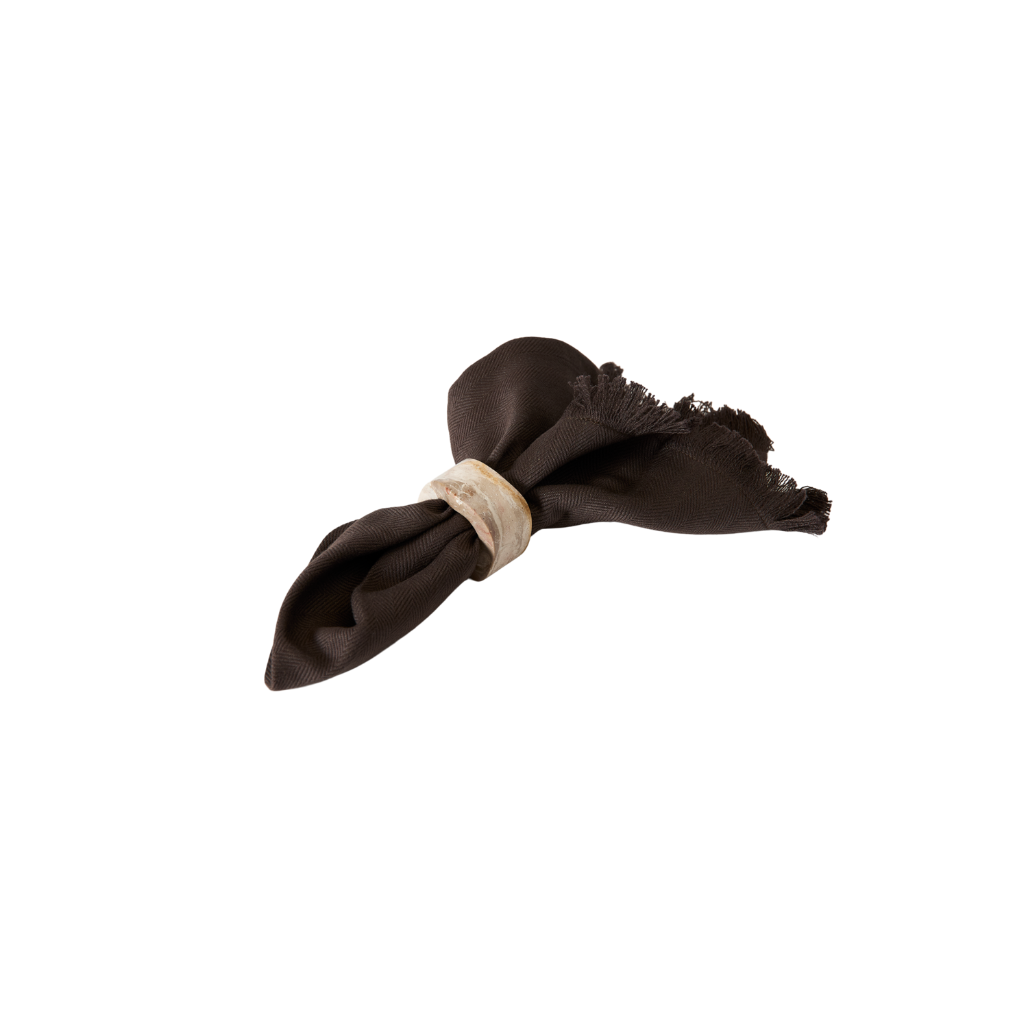 Vita Servietringe - S/4 - Seashell, Ø5,5xH2,6 cm