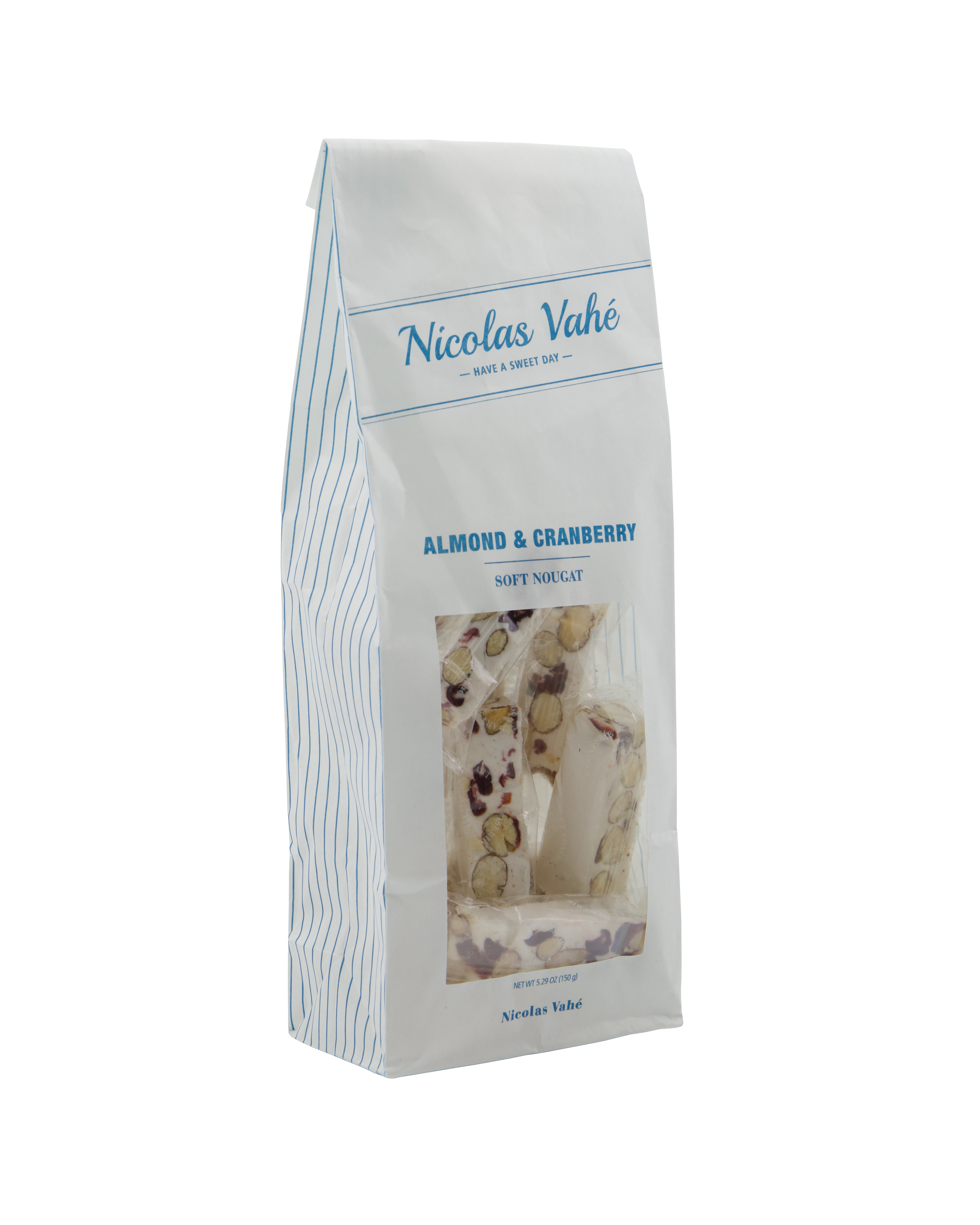 Nicolas Vahé - Soft Nougat, Almond & cranberries, 150 g