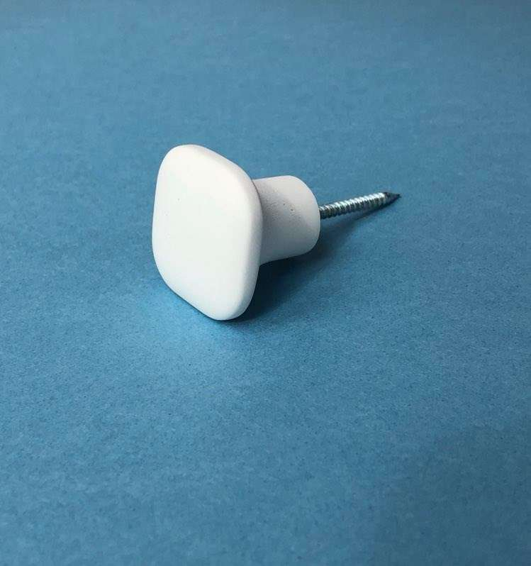 FREJA knag 2 stk, beton, x-small, hvid* FREJA knag 2 stk, beton, x-small, hvid*