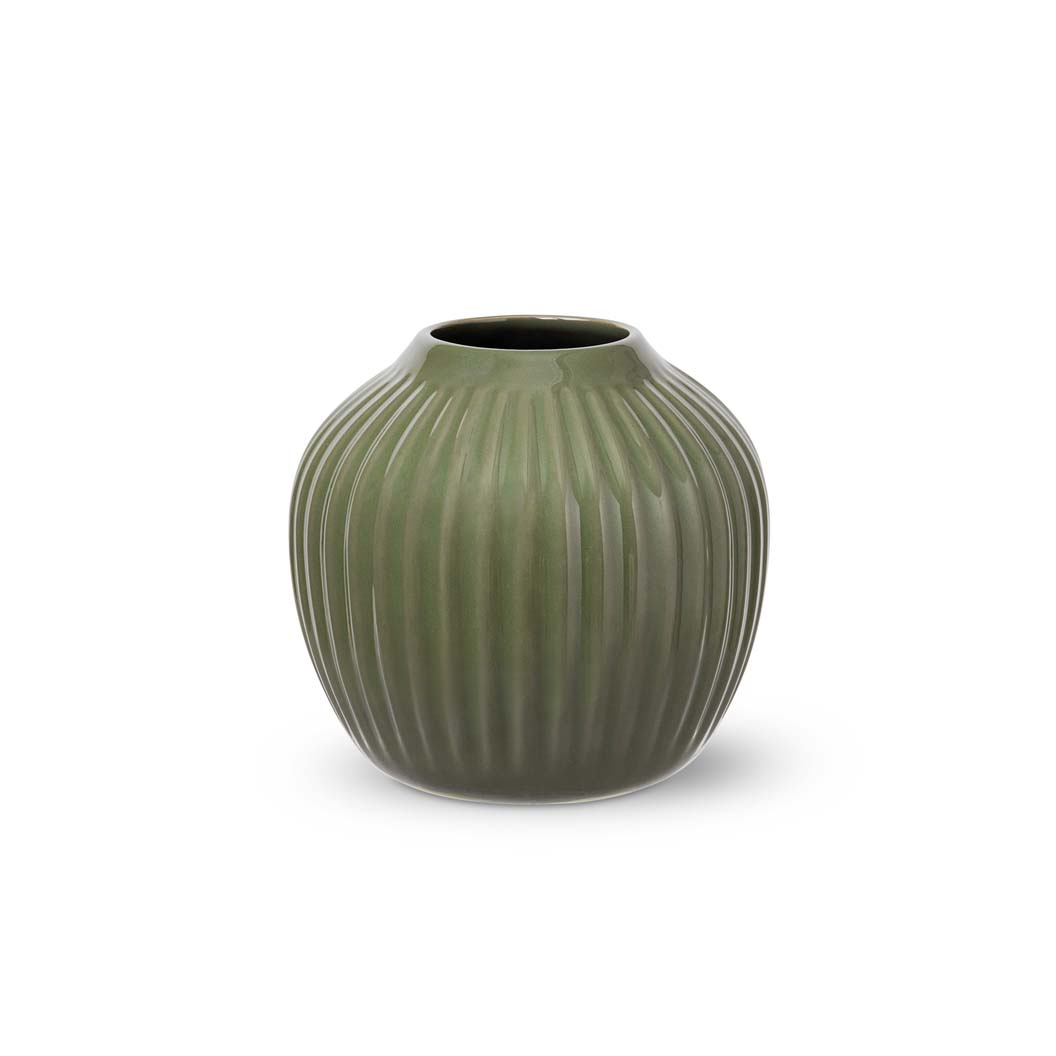 Hammershøi Vase, H 13 cm, mørk grøn