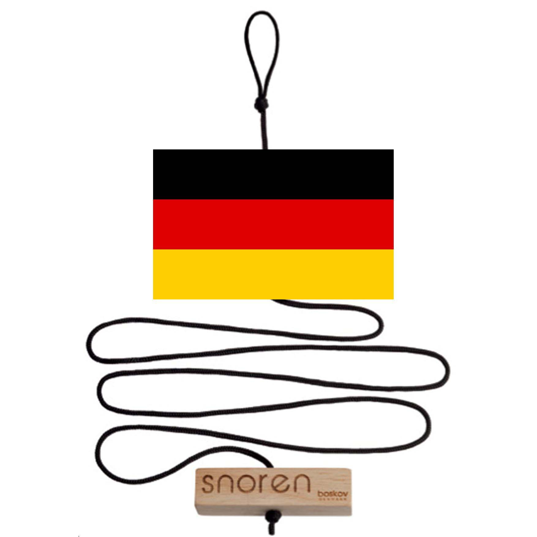 Snoren - Tysk træflag og velkommen klods/brick