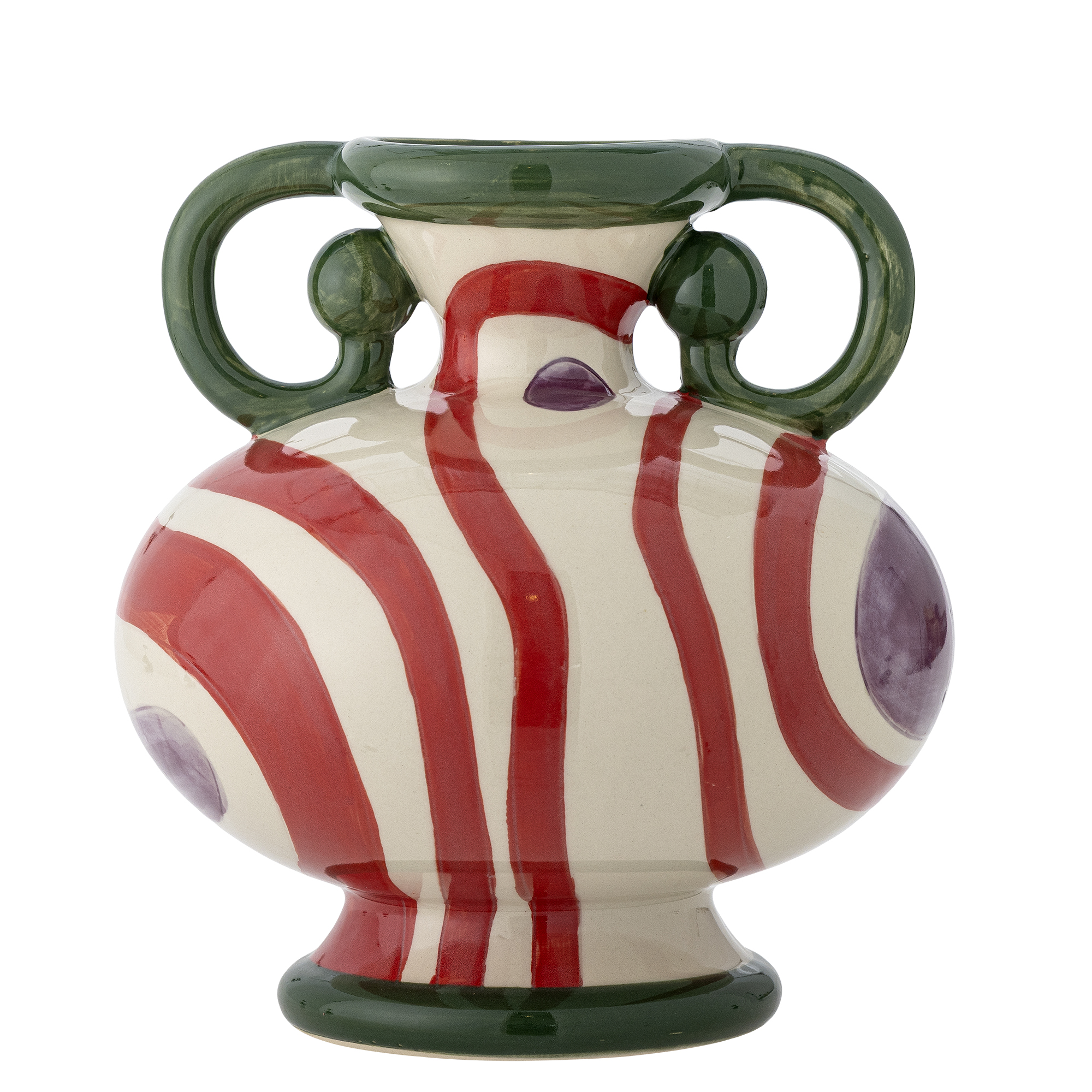 Bloomingville - Betiva Vase, Multifarvet, Stentøj, D23,5xH25,5 cm
