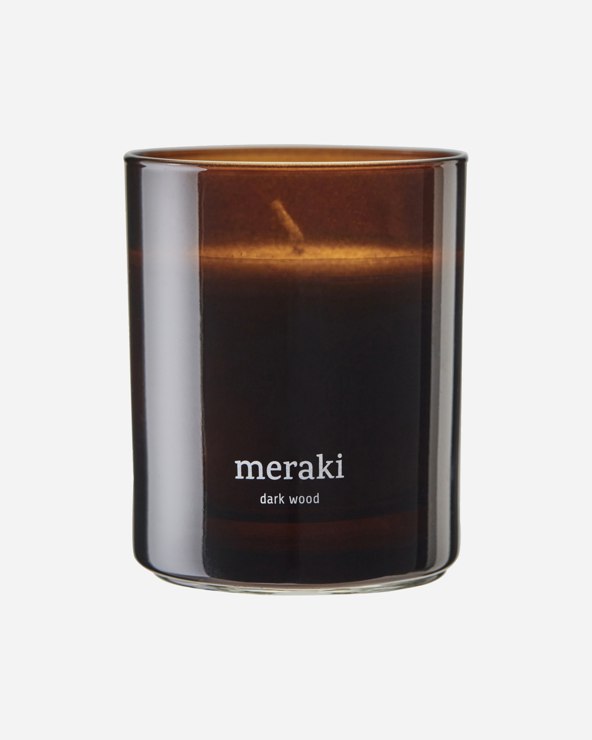 Meraki - Duftlys, Dark wood, Brun billede