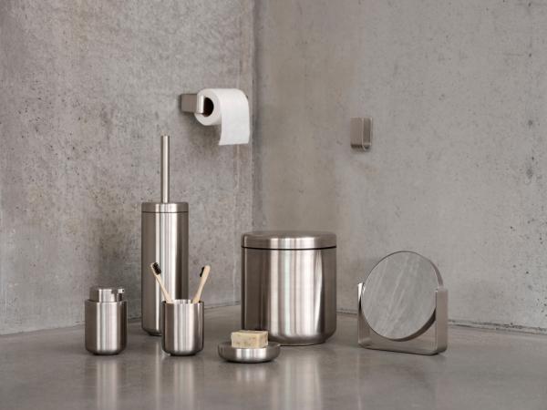 Zone Denmark Ume Pedalspand Dia 19,5 x 22 cm Børstet stål