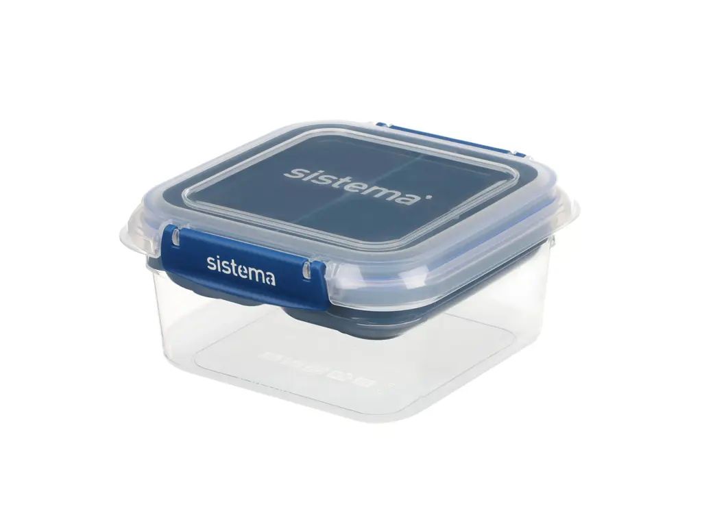 Sistema 1.15l Square Stax To Go - Ocean Blue - Madkasse