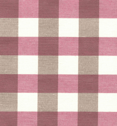 Engholm Textiles - Akryldug med antislip - Marisa Rosa Checks - i metermål