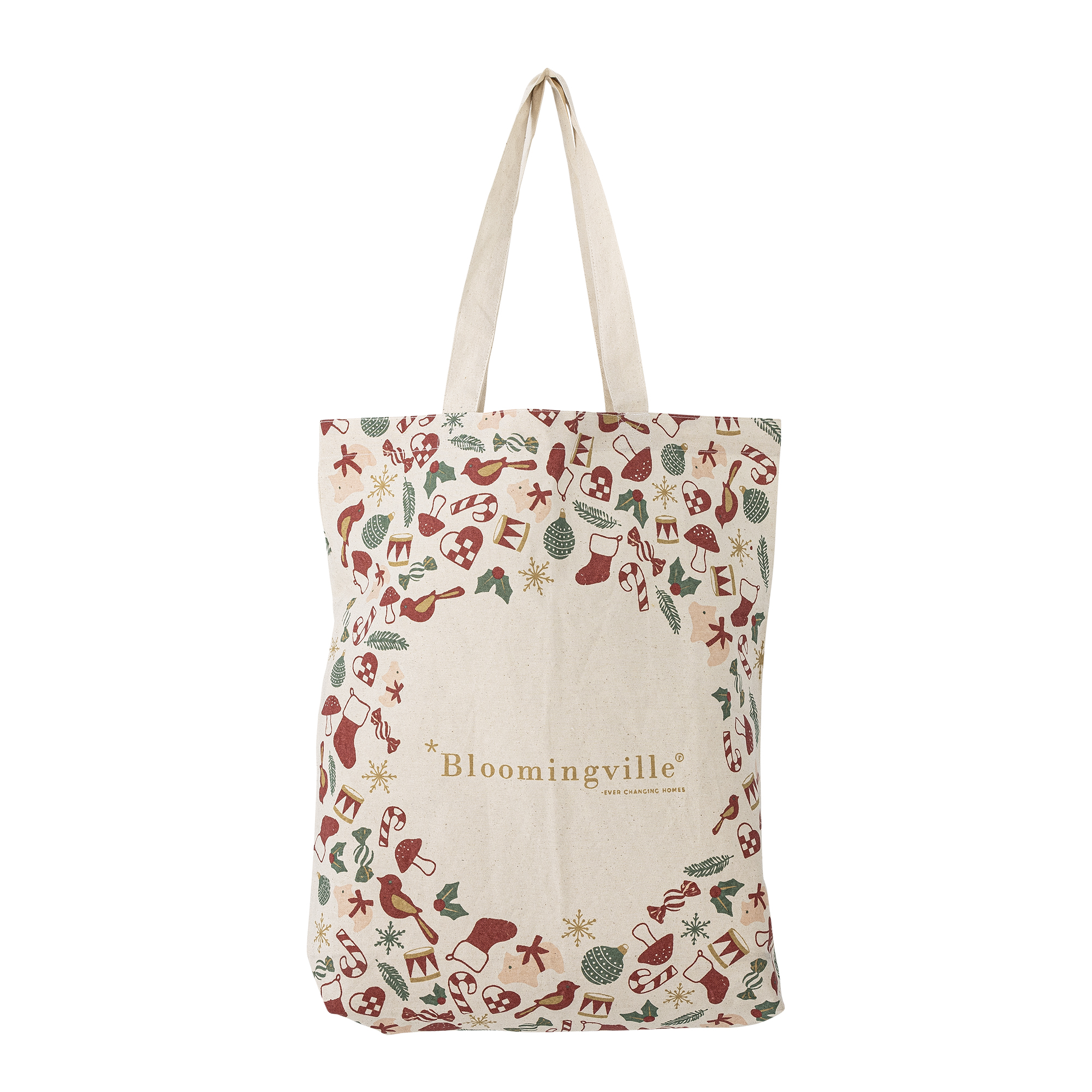 Bloomingville - Yule Mulepose, Natur, Bomuld, L38xH40 cm, Handle H25 cm