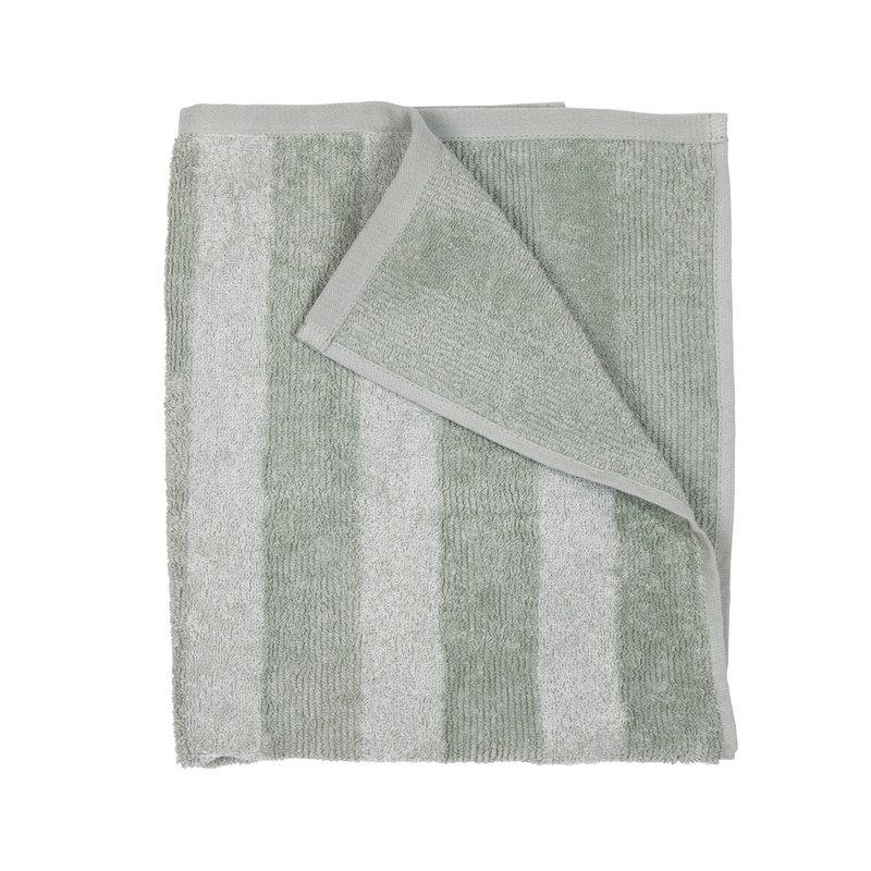 Fondaco - Håndklæde Stripe 50X70 Lys grøn