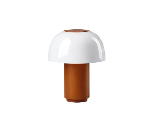 Lampe LED Zone Harvest moon Ø18xH22cm Terracotta/Hvid,1 stk
