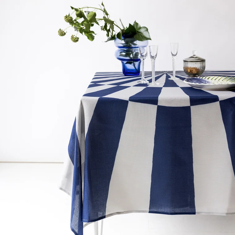 Langkilde & Søn - Cirkus dug blå 140x240cm