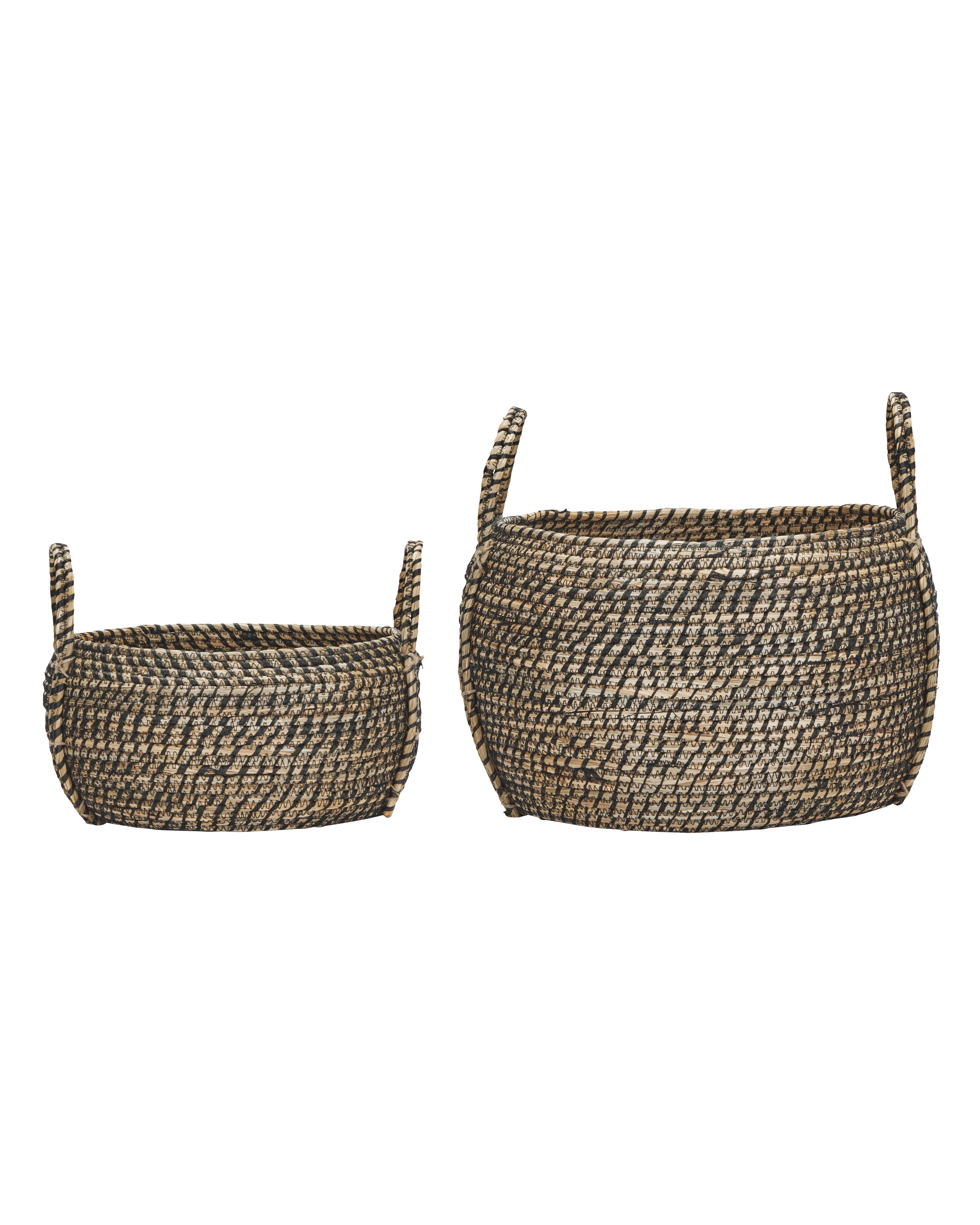 House Doctor - Opbevaringskurve, Distra, Sort, Natural billede