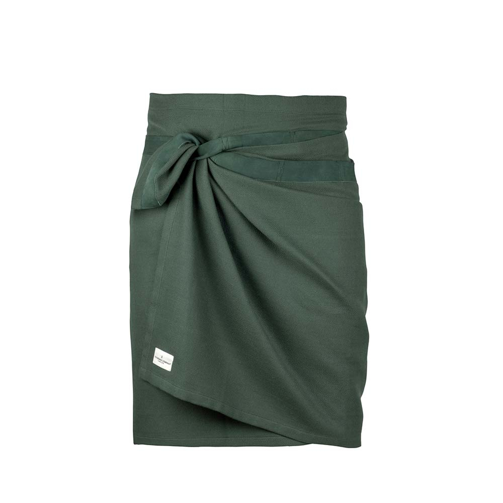 Stort Køkken Håndklæde / Forklæde - Dark Green 155x60 cm