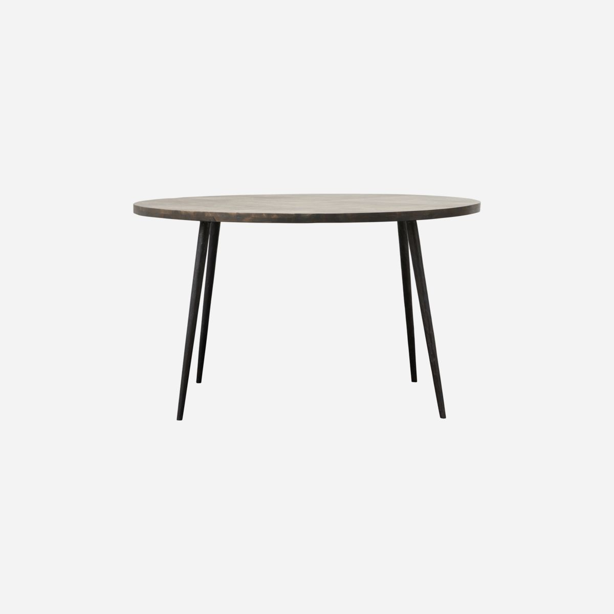 Spisebord, Club, Ø 130 cm, sortbejdset