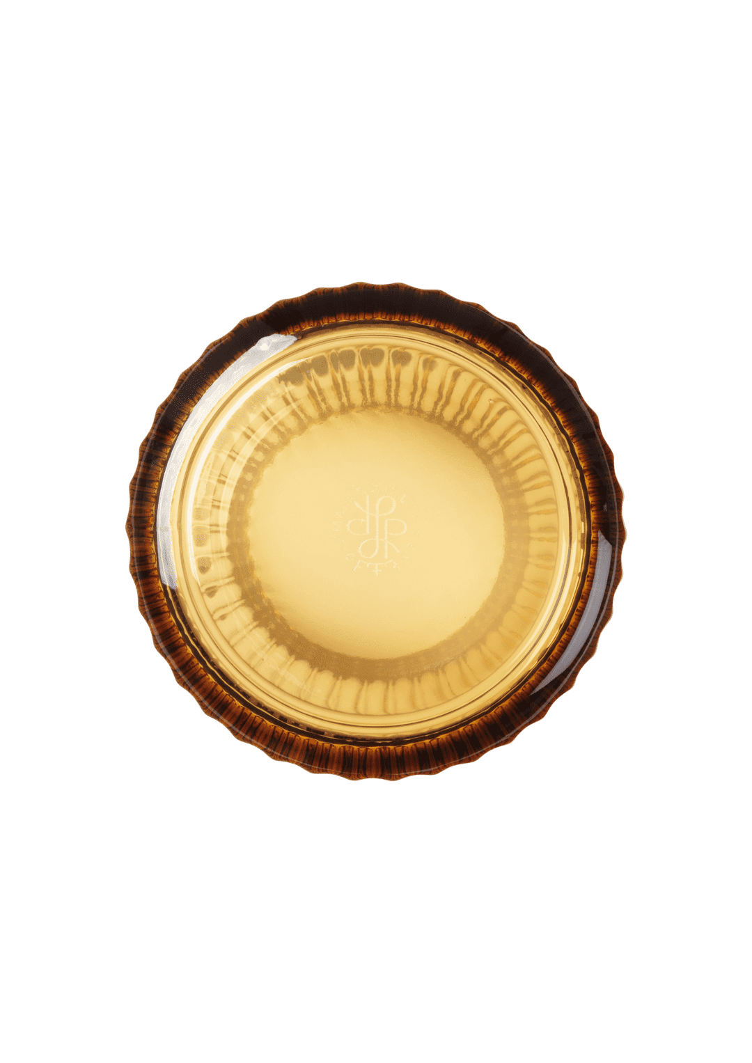 Lyngby Vase H20.5 cm amber, gul mundblæst glas
