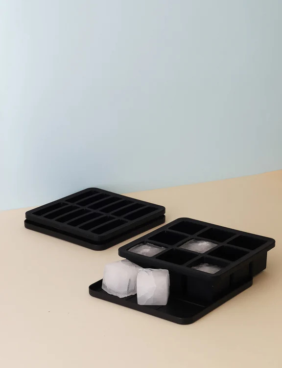 FREEZE-IT isterningbakke med låg H 5 cm black
