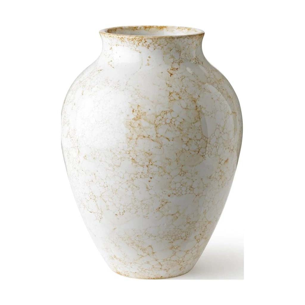 Knabstrup, vase, Natura, kalk/brun, 20 cm