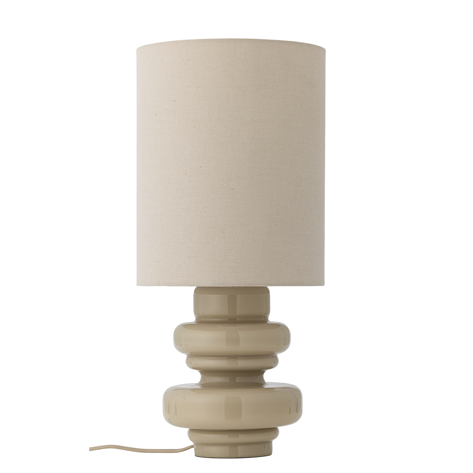 Bloomingville - Fabiola Bordlampe, Natur, Glas, D24xH51 cm