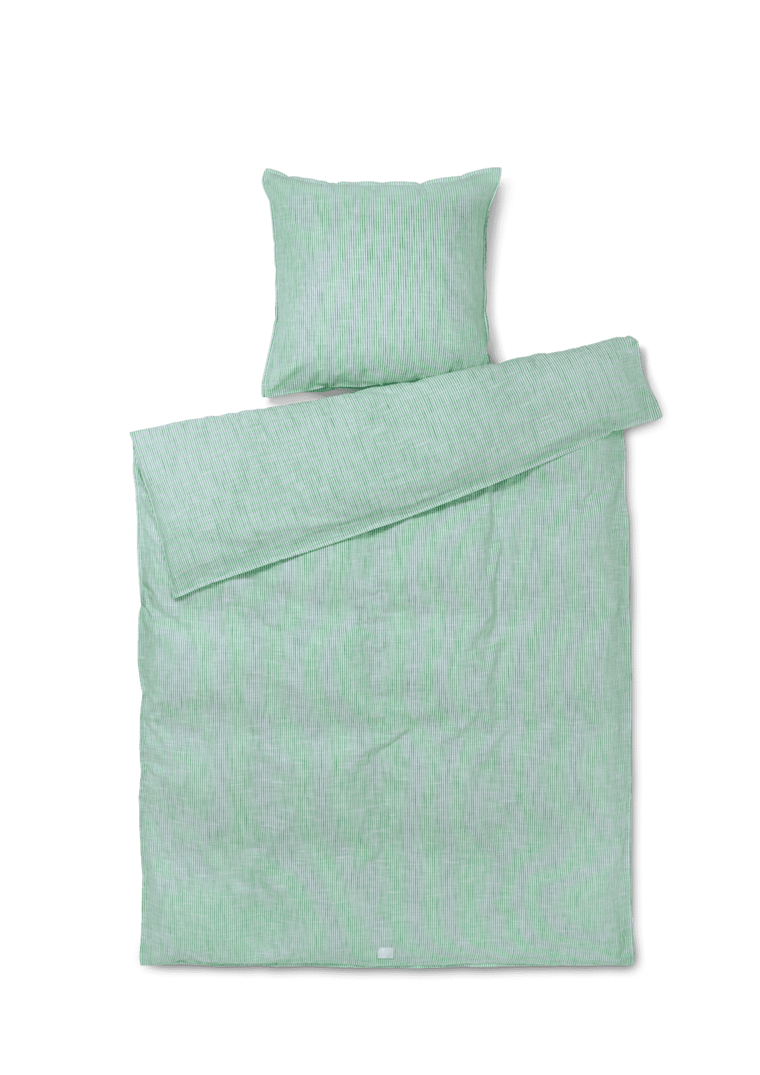 Juna - Monochrome Lines Sengetøj 150x210 cm grøn/hvid SE