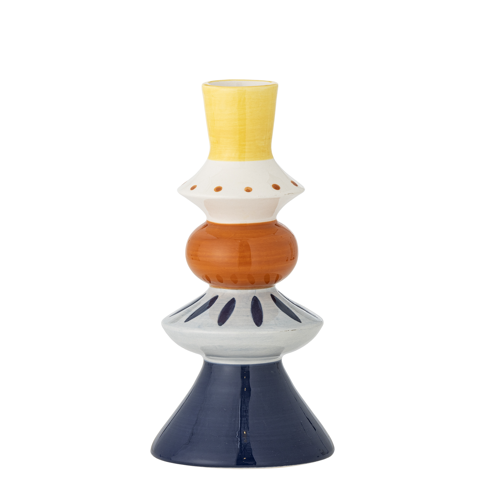 Bloomingville - Kairi Deko Vase, Multifarvet, Stentøj, D10xH21 cm