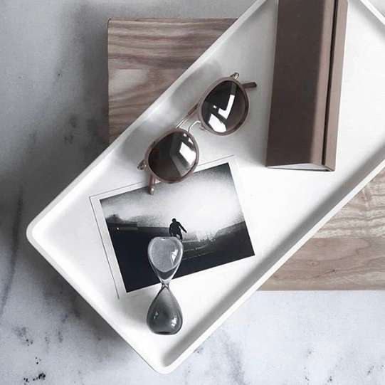 KARIN bakke, beton, medium, hvid KARIN bakke, beton, medium, hvid