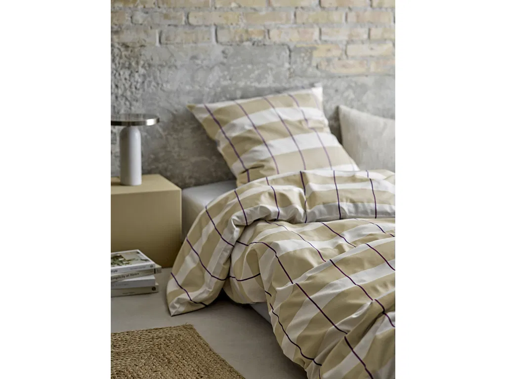 Södahl Sengetøj 140x220 cm Blocks Eucalyptus