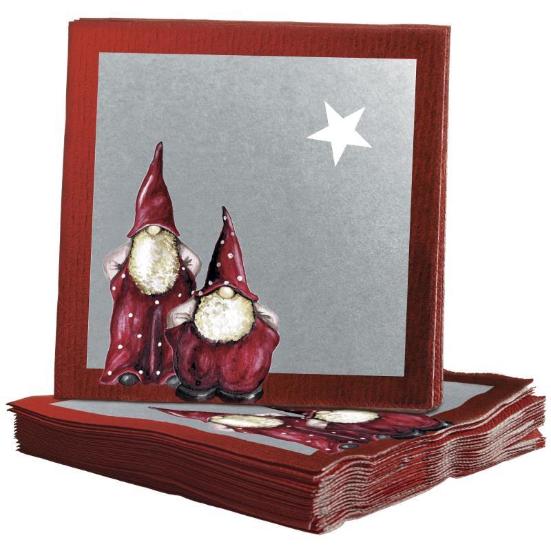 Nääsgränsgården - Papirservietter Elmer og Max 25x25cm 20 stk