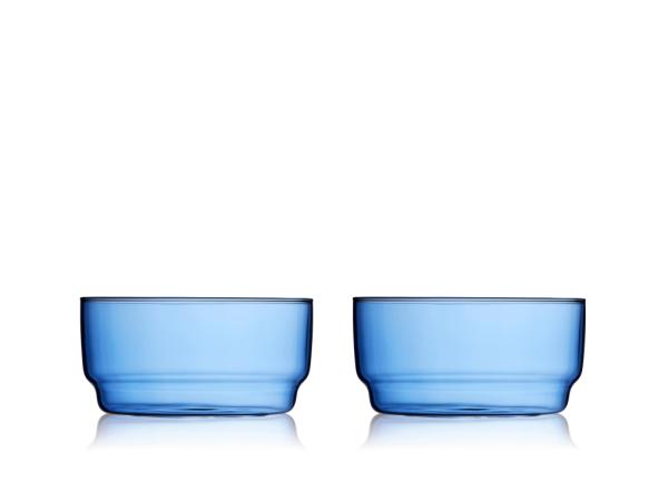 Lyngby Glas Torino Skål 12 cm 2 stk. Blå Lyngby Glas Torino Skål 12 cm 2 stk. Blå
