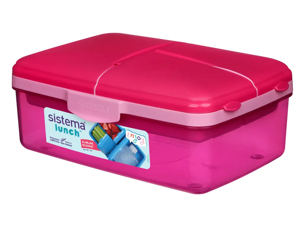 Sistema - Slimline Quaddie 1,5L, Pink