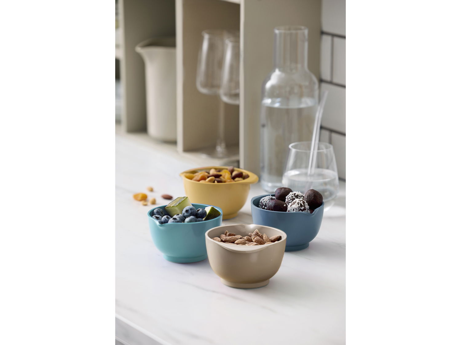 Rosti - Røreskålesæt med låg Margrethe 0,5 liter Humus/Curry/Dus