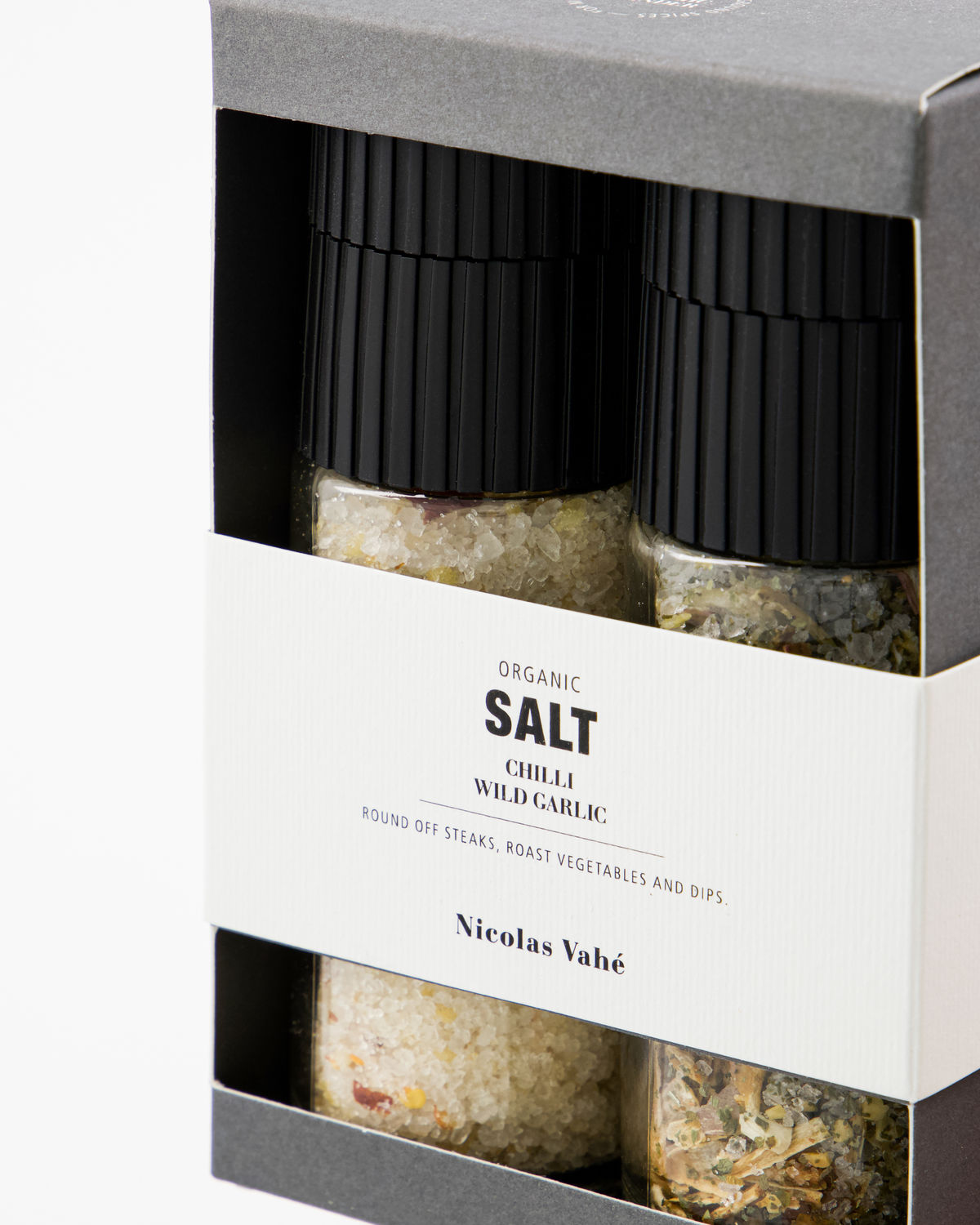 Nicolas Vahé - Gaveæske, Organic Chilli salt & Wild garlic