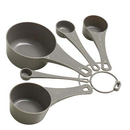 Funktion -  Måleskesæt 5 dele Grå