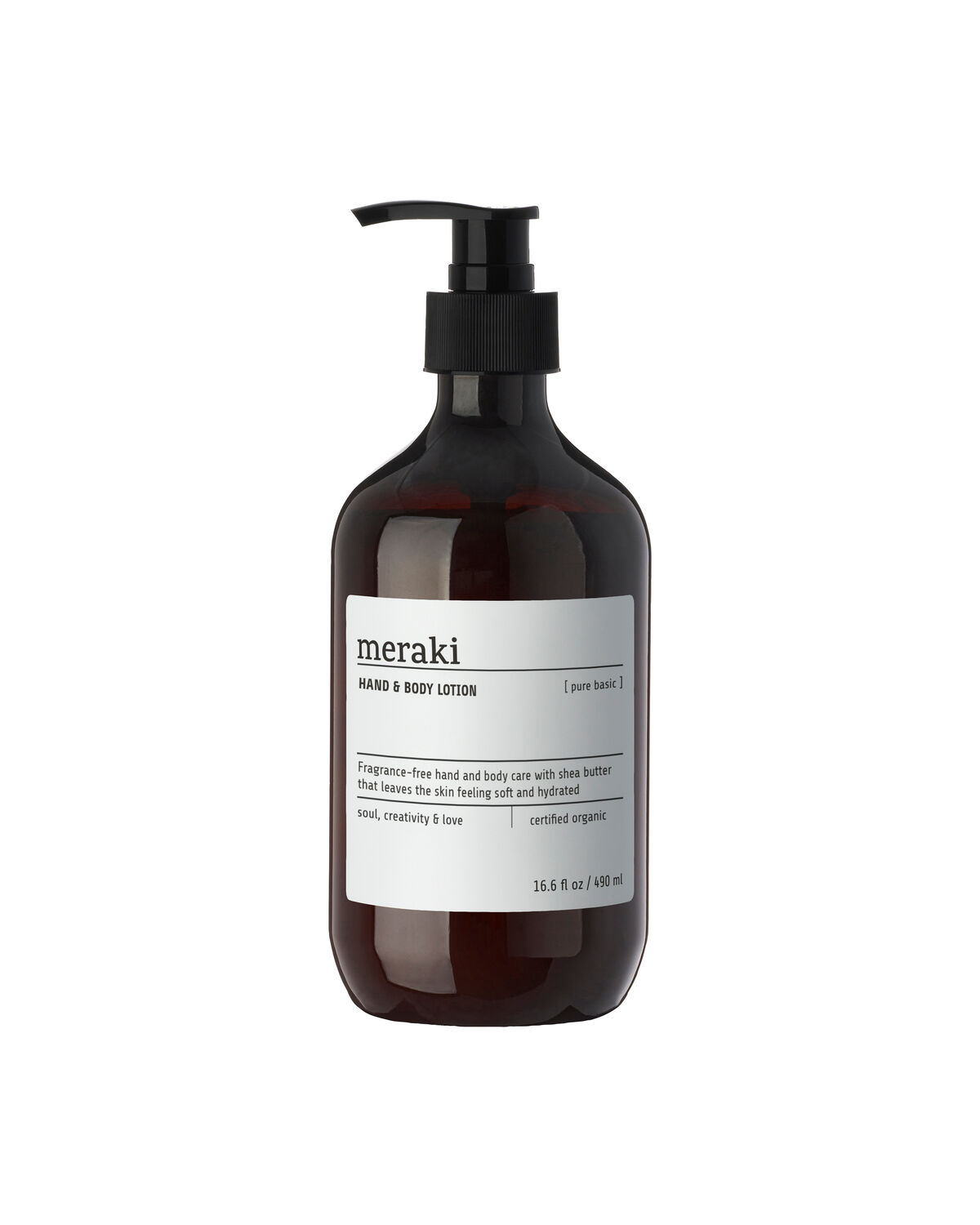 Meraki - Hand & body lotion, Pure Basic, 490 ml