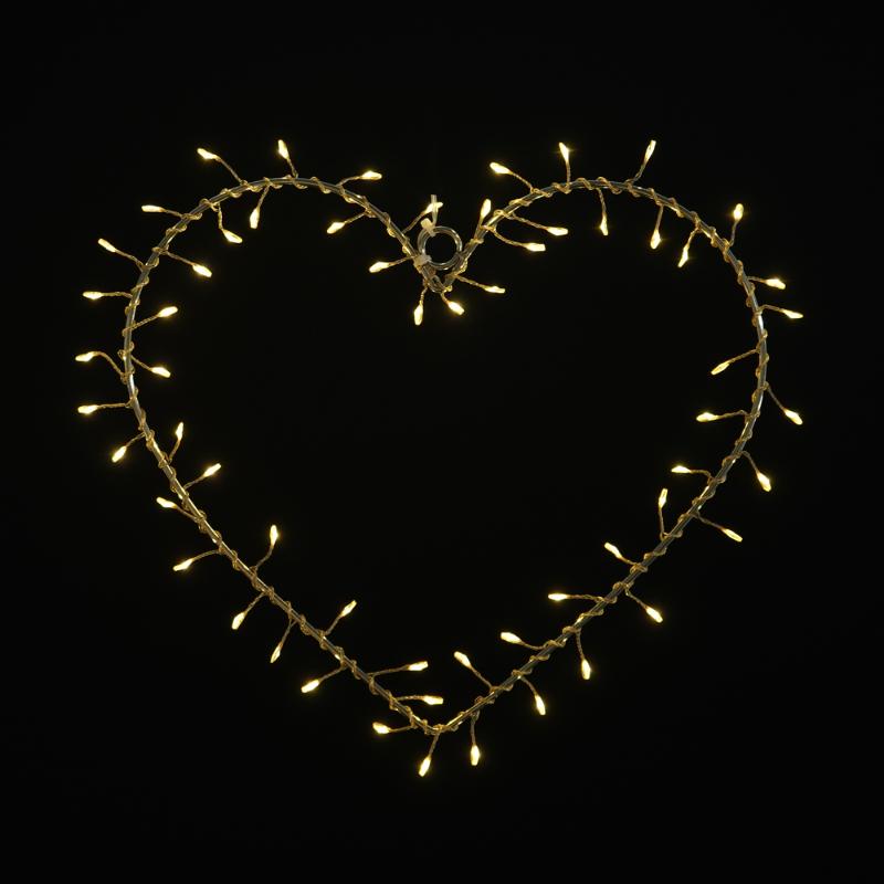 Sirius - Liva Cluster Hjerte 60 LED Guld
