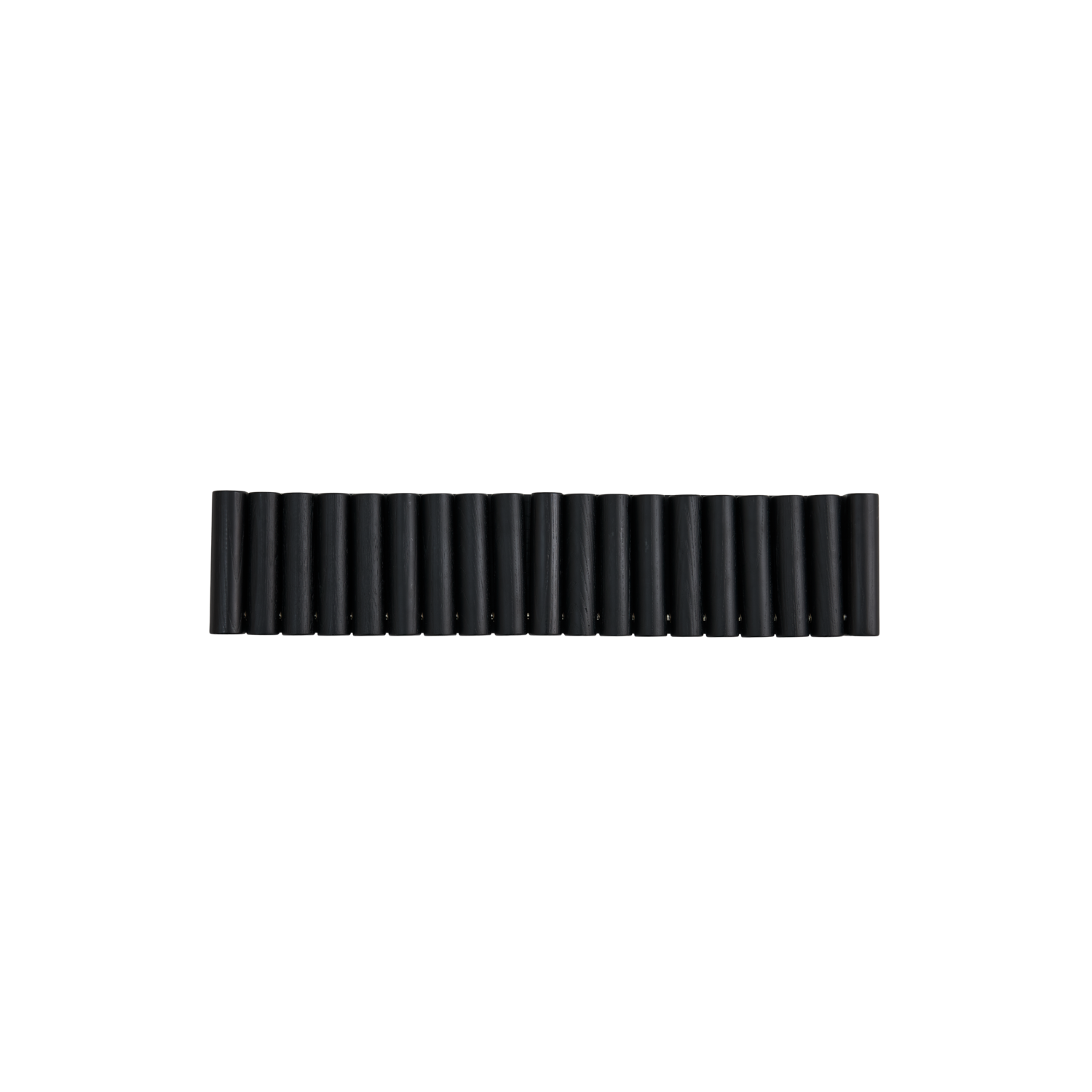 Andersen Furniture - Mono Knagerække - Large - Sort, H59xB12,5xD4,5cm - Ask - Sort Mat Lak