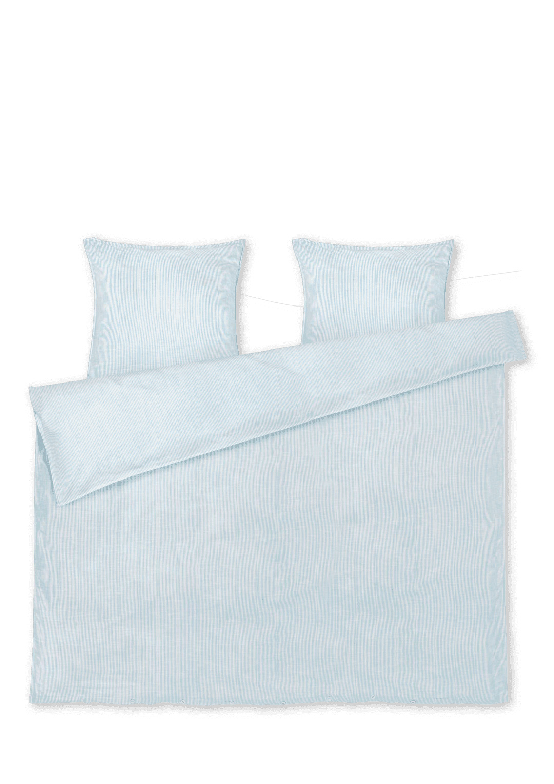 Monochrome Lines Sengetøj 200x220 cm Lys blå/Hvid* Monochrome Lines Sengetøj 200x220 cm Lys blå/Hvid*