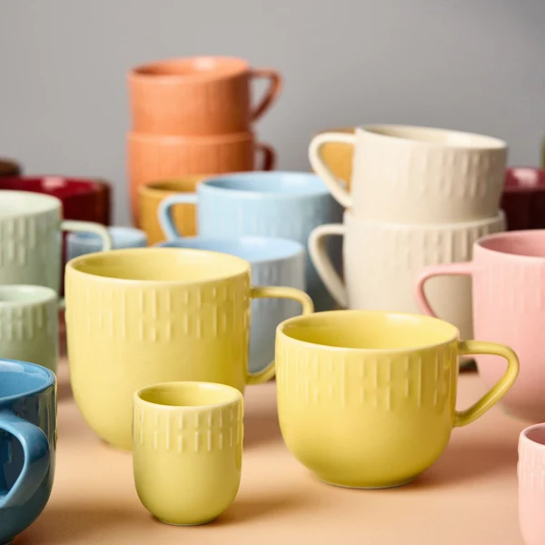 Aida - Confetti mini kop med relief Porcelæn 5 cl. Lemon