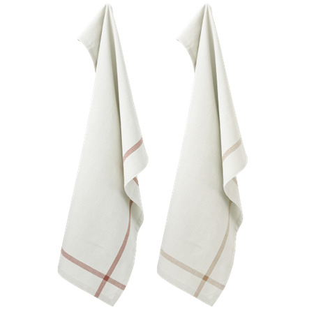 Everyday tea towel, grey/nude/teracotta 2 stk* Everyday tea towel, grey/nude/teracotta 2 stk*
